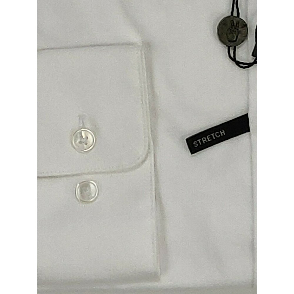 John Varvatos Star USA Mens Dress Shirt 16L White - Picture 4 of 11